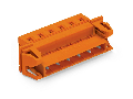 1-conductor male connector; Snap-in flange; 2.5 mm²; Pin spacing 7.62 mm; 12-pole; 2,50 mm²; orange