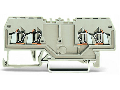 Double potential terminal block; 1.5 mm²; suitable for Ex e II applications; with double, center marker slot; for DIN-rail 35 x 15 and 35 x 7.5; CAGE CLAMP®; 1,50 mm²; light gray