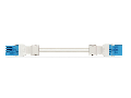 pre-assembled interconnecting cable; Eca; Socket/plug; 5-pole; Cod. I; H05Z1Z1-F 5G 1.5 mm; 4m; 1,50 mm; blue