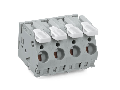 PCB terminal block; lever; 6 mm; Pin spacing 10 mm; 10-pole; CAGE CLAMP; commoning option; 6,00 mm; gray