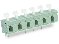 PCB terminal block; push-button; 2.5 mm; Pin spacing 10/10.16 mm; 24-pole; suitable for Ex-e applications; CAGE CLAMP; commoning option; 2,50 mm; light gray