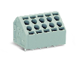 2-conductor PCB terminal block; 1.5 mm; Pin spacing 5 mm; 11-pole; Push-in CAGE CLAMP; 1,50 mm; gray