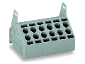 2-conductor PCB terminal block; 1.5 mm; Pin spacing 5 mm; 12-pole; Push-in CAGE CLAMP; 1,50 mm; gray