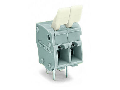 PCB terminal block; finger-operated levers; 2.5 mm; Pin spacing 5/5.08 mm; 5-pole; CAGE CLAMP; commoning option; 2,50 mm; gray