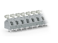 PCB terminal block; push-button; 2.5 mm; Pin spacing 7.5/7.62 mm; 16-pole; CAGE CLAMP; commoning option; 2,50 mm; gray