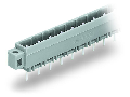 THT male header; 1.2 x 1.2 mm solder pin; straight; clamping collar; Pin spacing 7.5 mm; 10-pole; gray