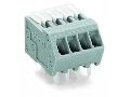 PCB terminal block; Locking slides; 0.5 mm; Pin spacing 2.5 mm; 6-pole; CAGE CLAMP; 0,50 mm; green