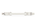 pre-assembled interconnecting cable; Eca; Socket/plug; 2-pole; Cod. A; H05Z1Z1-F 2 x 2.5 mm²; 8 m; 2,50 mm²; white