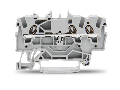 3-conductor through terminal block; 1.5 mm²; suitable for Ex e II applications; side and center marking; for DIN-rail 35 x 15 and 35 x 7.5; Push-in CAGE CLAMP®; 1,50 mm²; gray