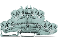 4-conductor double deck terminal block; Through/through terminal block; L/L; without marker carrier; for DIN-rail 35 x 15 and 35 x 7.5; 2.5 mm²; Push-in CAGE CLAMP®; 2,50 mm²; gray