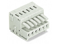 1-conductor female plug; 100% protected against mismating; 1.5 mm; Pin spacing 3.5 mm; 4-pole; 1,50 mm; light gray