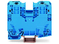 2-conductor through terminal block; 35 mm²; lateral marker slots; only for DIN 35 x 15 rail; POWER CAGE CLAMP; 35,00 mm²; blue