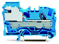 1-conductor N-disconnect terminal block; 6 mm²; Push-in CAGE CLAMP®; 6,00 mm²; blue