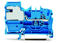 1-conductor N-disconnect terminal block; 2.5 mm²; Push-in CAGE CLAMP®; 2,50 mm²; blue