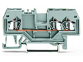 3-conductor through terminal block; 1.5 mm; center marking; for DIN-rail 35 x 15 and 35 x 7.5; CAGE CLAMP; 1,50 mm; gray