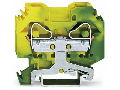 2-conductor ground terminal block; 16 mm²; lateral marker slots; for DIN-rail 35 x 15 and 35 x 7.5; CAGE CLAMP®; 16,00 mm²; green-yellow