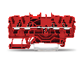 4-conductor through terminal block; 2.5 mm; suitable for Ex e II applications; side and center marking; for DIN-rail 35 x 15 and 35 x 7.5; Push-in CAGE CLAMP; 2,50 mm; red