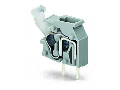 Stackable PCB terminal block; push-button; 2.5 mm; Pin spacing 5/5.08 mm; 1-pole; CAGE CLAMP; commoning option; 2,50 mm; blue