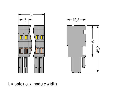 1-conductor female plug; 4 mm²; 4-pole; 4,00 mm²; gray, blue, green-yellow