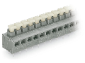 2-conductor PCB terminal block; push-button; 0.75 mm; Pin spacing 5/5.08 mm; 2-pole; PUSH WIRE; 0,75 mm; gray