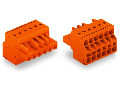 2-conductor female connector; 2.5 mm²; Pin spacing 5.08 mm; 2-pole; 2,50 mm²; orange