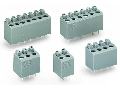 PCB terminal block; push-button; 1.5 mm²; Pin spacing 5 mm; 3-pole; PUSH WIRE®; 1,50 mm²; gray