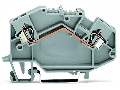 2-conductor through terminal block; 2.5 mm; center marking; for DIN-rail 35 x 15 and 35 x 7.5; CAGE CLAMP; 2,50 mm; gray