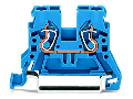 2-conductor through terminal block; 2.5 mm; suitable for Ex i applications; side and center marking; for DIN-rail 35 x 15 and 35 x 7.5; CAGE CLAMP; 2,50 mm; blue