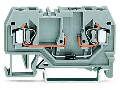 Component terminal block; 2-conductor; with diode 1N4007; anode, left side; for DIN-rail 35 x 15 and 35 x 7.5; 2.5 mm; CAGE CLAMP; 2,50 mm; gray