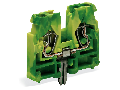 2-conductor terminal block; without push-buttons; 2.5 mm²; CAGE CLAMP®; 2,50 mm²; green-yellow