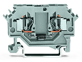 Component terminal block; 2-conductor; with diode 1N5408; anode, right side; for DIN-rail 35 x 15 and 35 x 7.5; 4 mm²; CAGE CLAMP®; 4,00 mm²; gray