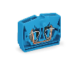 2-conductor center terminal block; suitable for Ex i applications; without push-buttons; 2.5 mm; CAGE CLAMP; 2,50 mm; blue