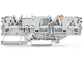 2-conductor carrier terminal block; for DIN-rail 35 x 15 and 35 x 7.5; 2.5 mm²; Push-in CAGE CLAMP®; 2,50 mm²; white