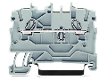 2-conductor through terminal block; 1 mm²; for Ex e II and Ex i applications; side and center marking; for DIN-rail 35 x 15 and 35 x 7.5; Push-in CAGE CLAMP®; 1,00 mm²; blue