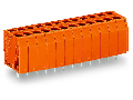 PCB terminal block; 2.5 mm²; Pin spacing 5.08 mm; 16-pole; CAGE CLAMP®; 2,50 mm²; orange