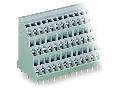 Triple-deck PCB terminal block; 2.5 mm; Pin spacing 5 mm; 3 x 16-pole; CAGE CLAMP; 2,50 mm; gray