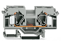 2-conductor through terminal block; 16 mm; lateral marker slots; for DIN-rail 35 x 15 and 35 x 7.5; CAGE CLAMP; 16,00 mm; blue