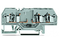 Component terminal block; 3-conductor; with diode 1N5408; anode, left side; for DIN-rail 35 x 15 and 35 x 7.5; 4 mm; CAGE CLAMP; 4,00 mm; gray