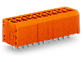 PCB terminal block; 1.5 mm²; Pin spacing 3.81 mm; 12-pole; CAGE CLAMP®; 1,50 mm²; orange