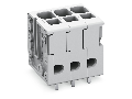 PCB terminal block; 4 mm; Pin spacing 5 mm; 2-pole; Push-in CAGE CLAMP; 4,00 mm; gray