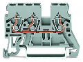 3-conductor through terminal block; 2.5 mm; lateral marker slots; for DIN-rail 35 x 15 and 35 x 7.5; CAGE CLAMP; 2,50 mm; orange