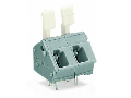 PCB terminal block; finger-operated levers; 2.5 mm; Pin spacing 7.5/7.62 mm; 7-pole; CAGE CLAMP; commoning option; 2,50 mm; gray