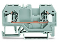 2-conductor through terminal block; 4 mm; center marking; for DIN-rail 35 x 15 and 35 x 7.5; CAGE CLAMP; 4,00 mm; orange