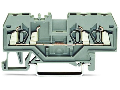 3-conductor through terminal block; 2.5 mm; center marking; for DIN-rail 35 x 15 and 35 x 7.5; CAGE CLAMP; 2,50 mm; yellow