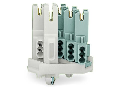 Female connector; with direct ground contact; 5-pole; 1,00 mm; white