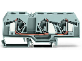 3-conductor through terminal block; 16 mm; suitable for Ex e II applications; center marking; for DIN-rail 35 x 15 and 35 x 7.5; CAGE CLAMP; 16,00 mm; light gray