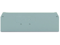 End and intermediate plate; 2.5 mm thick; gray