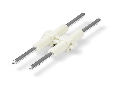 Board-to-Board Link; Pin spacing 4 mm; 2-pole; Length: 28 mm; white