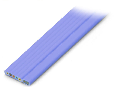 Flat cable; 5G 2.5 mm² + 2 x 1.5 mm²; halogen-free; 3L + N + PE + 2 buses; 0.6/1 kV; 2,50 mm²; violet