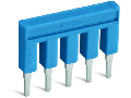 Push-in type jumper bar; insulated; 10-way; Nominal current 25 A; blue